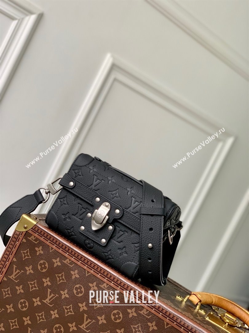 Louis Vuitton Soul Trunk Bag in Taurillon Monogram Embossed Leather M13871 Black 2025 (K-25061315)