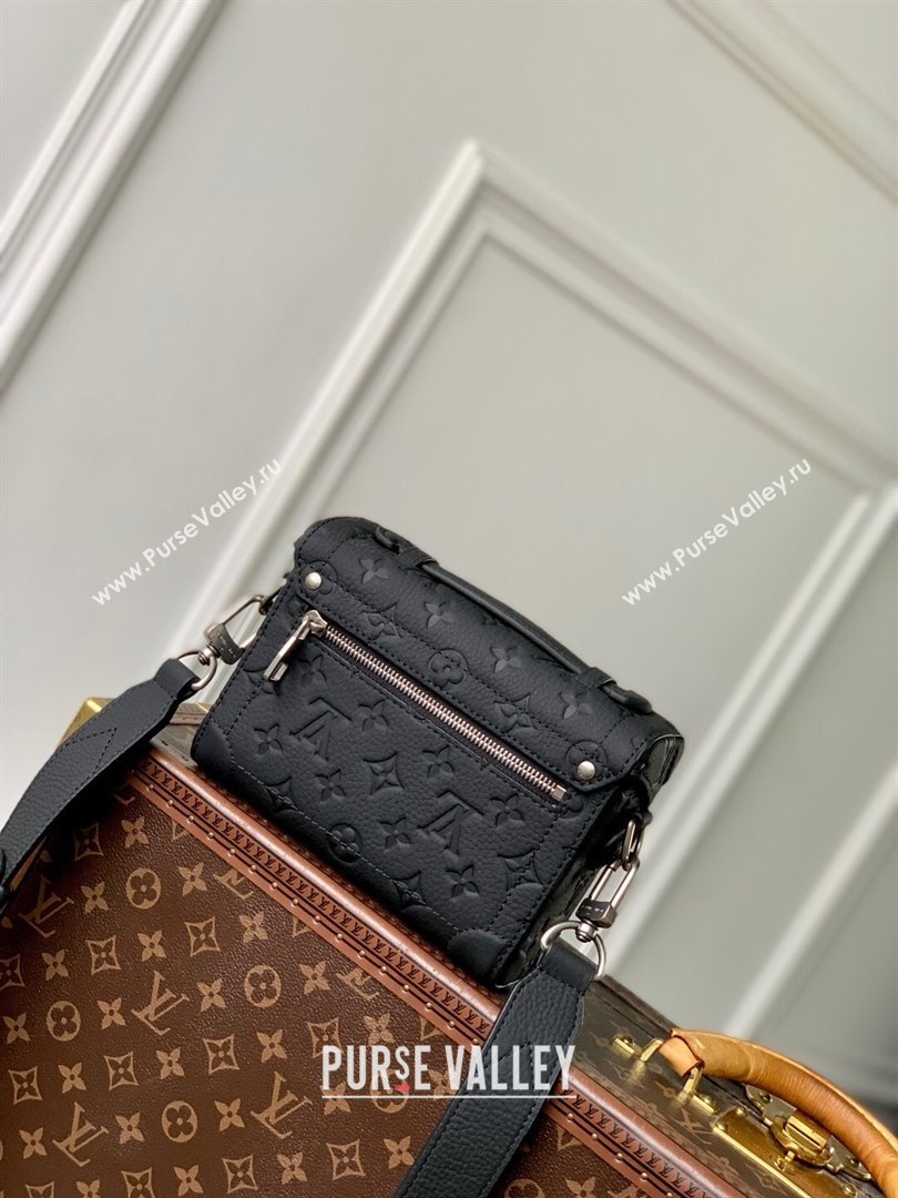 Louis Vuitton Soul Trunk Bag in Taurillon Monogram Embossed Leather M13871 Black 2025 (K-25061315)