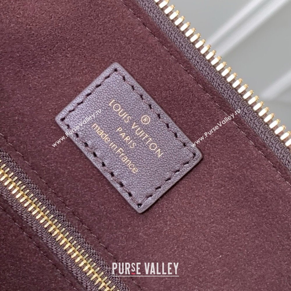 Louis Vuitton Speedy Bandouliere 25 Bag in Embossed Grained Cowhide Leather M14043 Burgundy 2025 (K-25061205)
