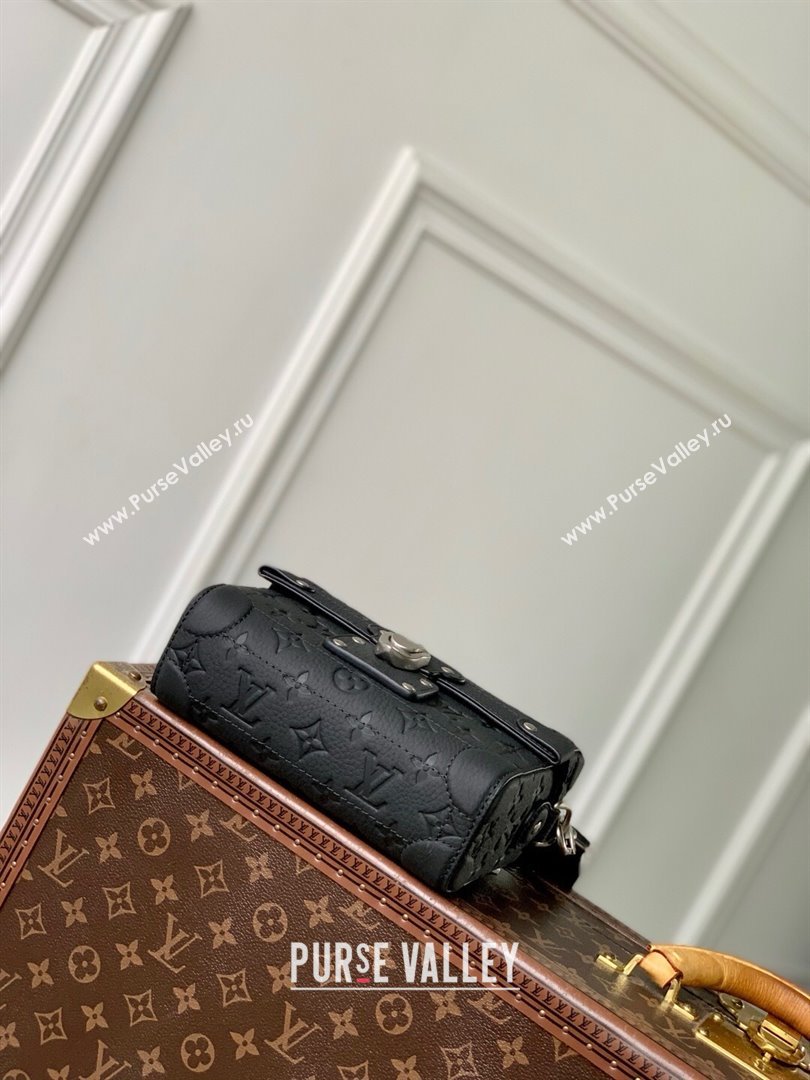 Louis Vuitton Soul Trunk Bag in Taurillon Monogram Embossed Leather M13871 Black 2025 (K-25061315)
