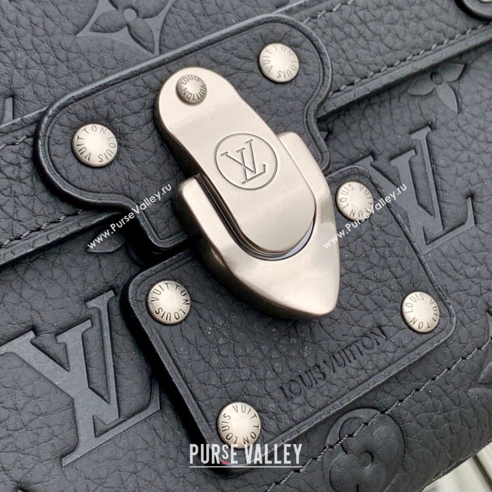 Louis Vuitton Soul Trunk Bag in Taurillon Monogram Embossed Leather M13871 Black 2025 (K-25061315)