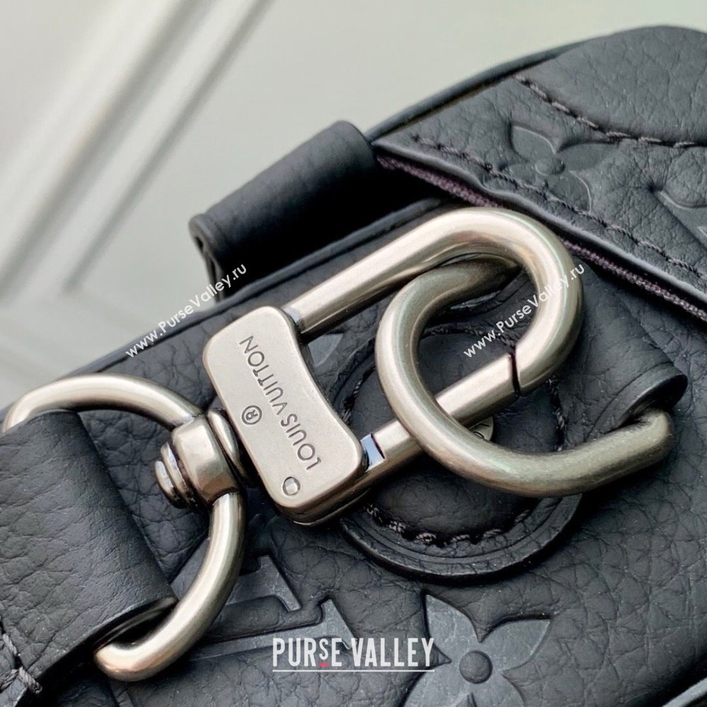 Louis Vuitton Soul Trunk Bag in Taurillon Monogram Embossed Leather M13871 Black 2025 (K-25061315)