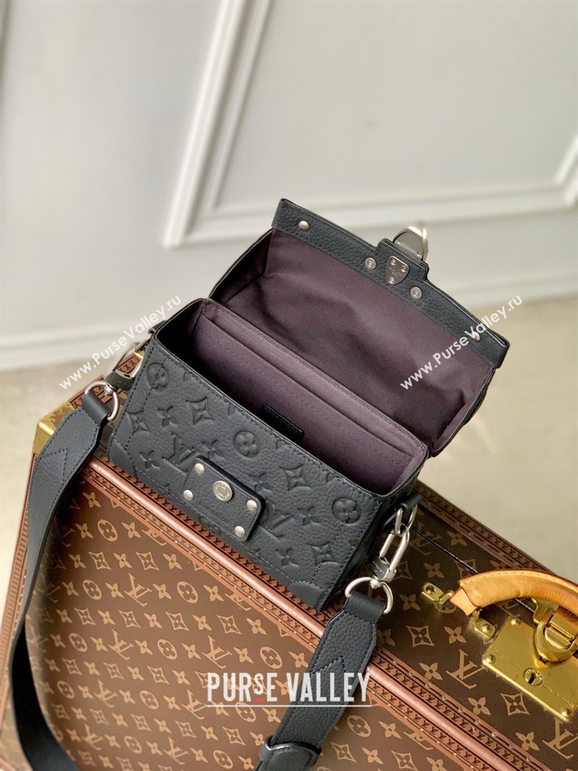 Louis Vuitton Soul Trunk Bag in Taurillon Monogram Embossed Leather M13871 Black 2025 (K-25061315)