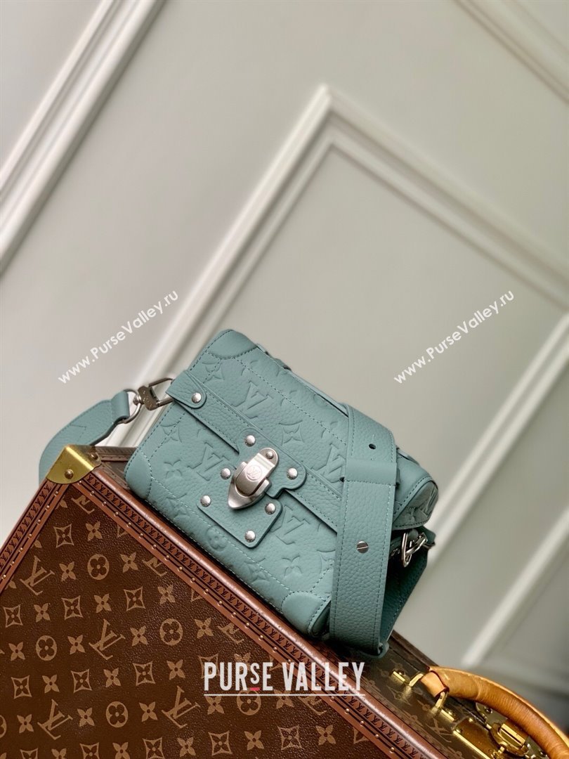 Louis Vuitton Soul Trunk Bag in Taurillon Monogram Embossed Leather M13870 Misty Lake Green 2025 (K-25061316)