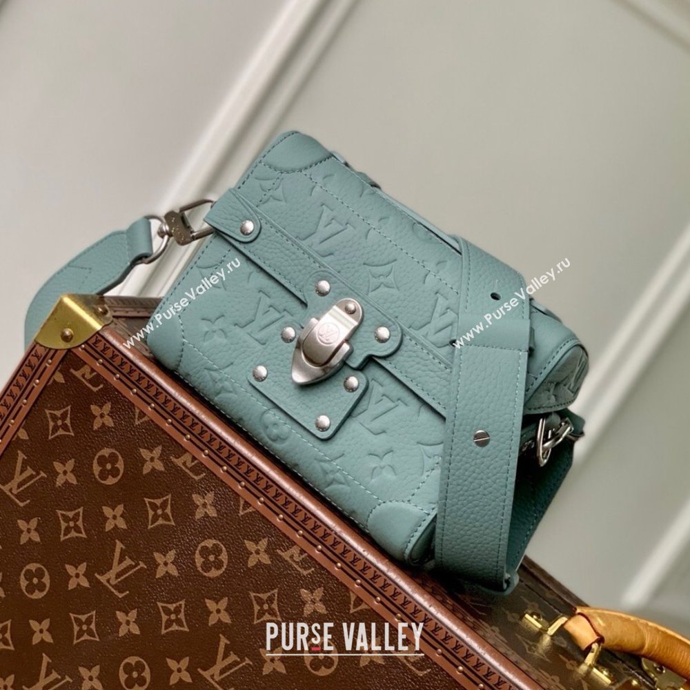 Louis Vuitton Soul Trunk Bag in Taurillon Monogram Embossed Leather M13870 Misty Lake Green 2025 (K-25061316)