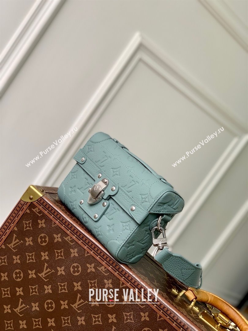 Louis Vuitton Soul Trunk Bag in Taurillon Monogram Embossed Leather M13870 Misty Lake Green 2025 (K-25061316)