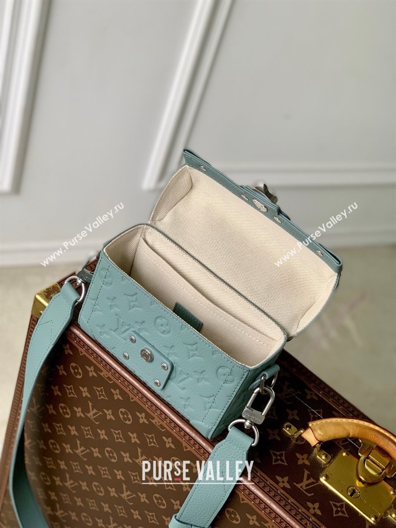 Louis Vuitton Soul Trunk Bag in Taurillon Monogram Embossed Leather M13870 Misty Lake Green 2025 (K-25061316)