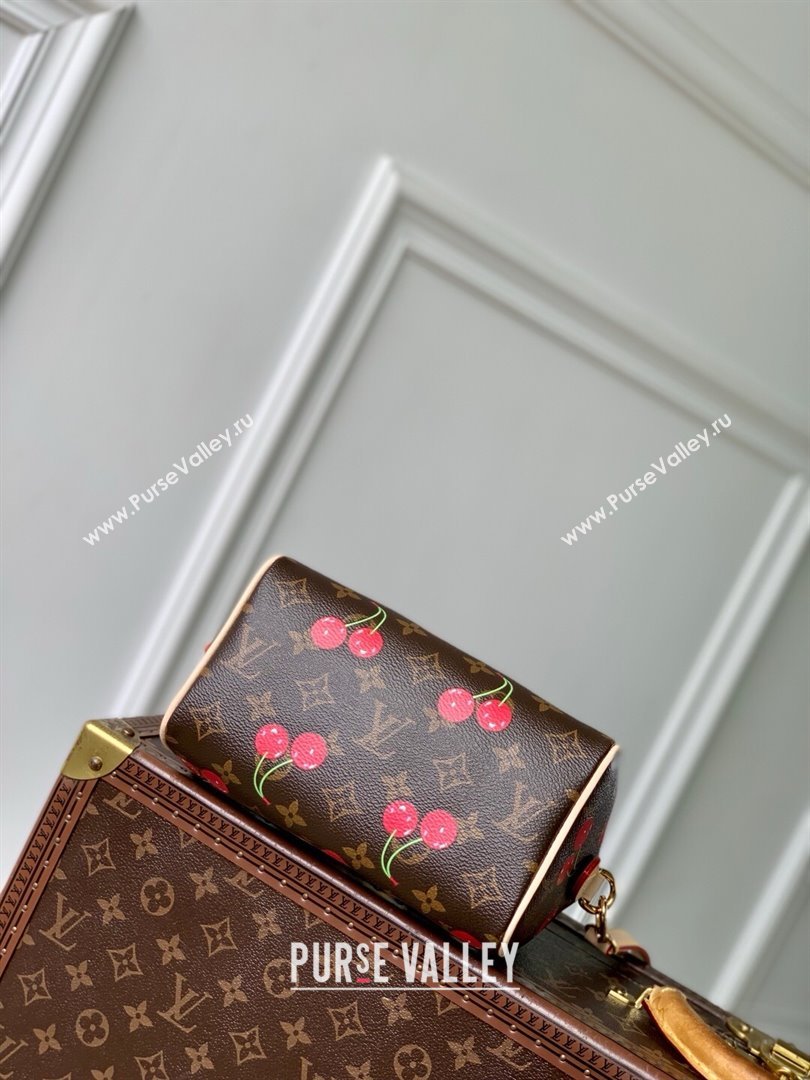 Louis Vuitton LV x TM Speedy Bandouliere 20 Bag in Monogram Cherry Canvas M13094 2025 (K-25061206)