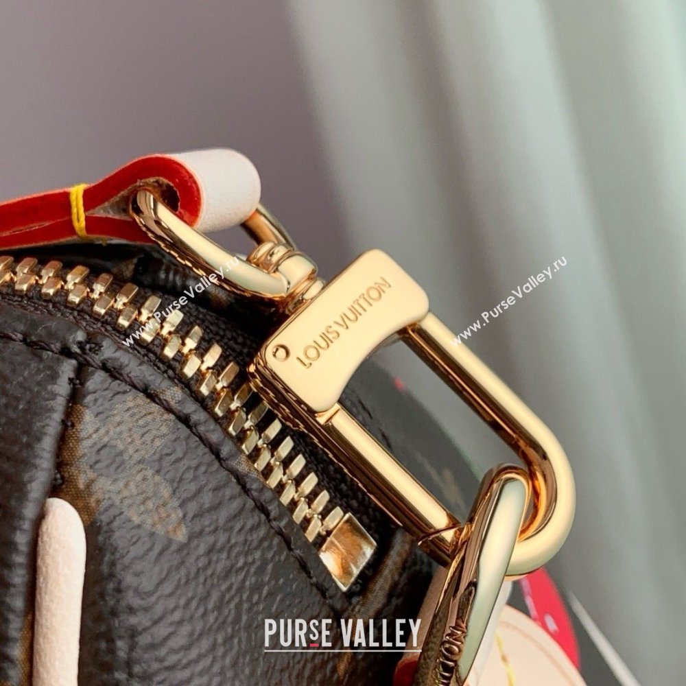 Louis Vuitton LV x TM Speedy Bandouliere 20 Bag in Monogram Cherry Canvas M13094 2025 (K-25061206)