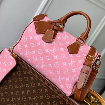 Louis Vuitton Runaway Speedy P9 Bandouliere 30 Bag in Calf leather M13914 Brown/Pink 2025 (K-25061207)