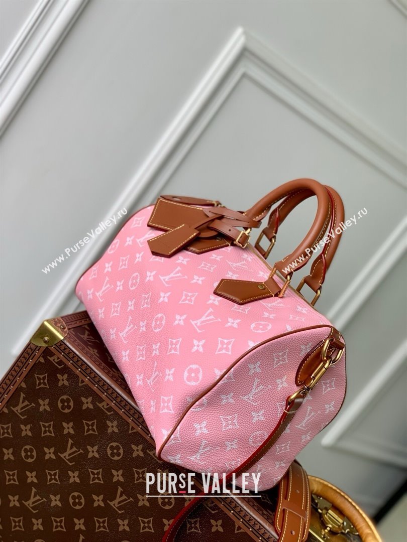 Louis Vuitton Runaway Speedy P9 Bandouliere 30 Bag in Calf leather M13914 Brown/Pink 2025 (K-25061207)