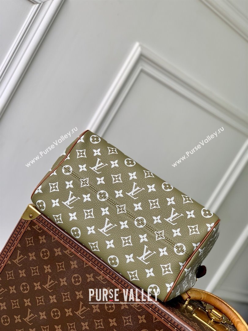 Louis Vuitton Runaway Speedy P9 Bandouliere 30 Bag in Calf leather M13914 Army Green 2025 (K-25061202)