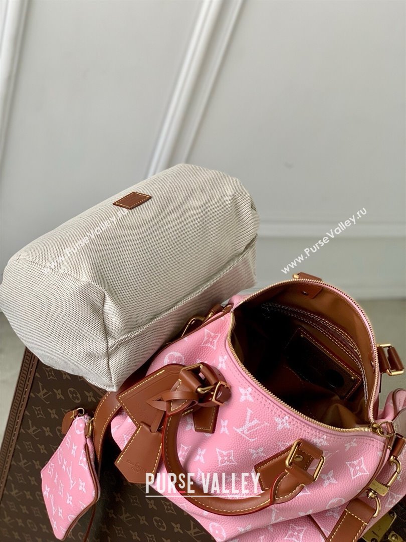 Louis Vuitton Runaway Speedy P9 Bandouliere 30 Bag in Calf leather M13914 Brown/Pink 2025 (K-25061207)