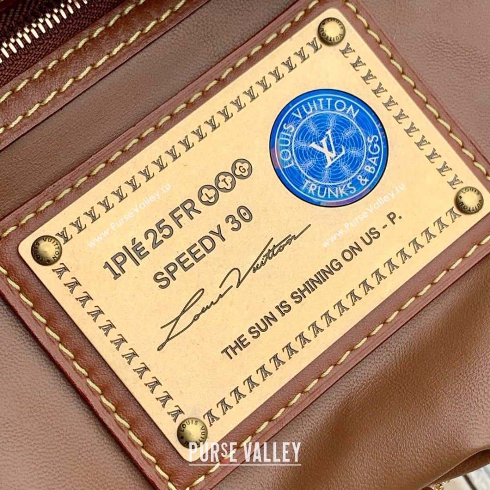 Louis Vuitton Runaway Speedy P9 Bandouliere 30 Bag in Calf leather M13914 Brown/Pink 2025 (K-25061207)