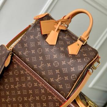 Louis Vuitton Speedy P9 Bandouliere 30 Bag in Monogram Calf Leather Brown 2025 (K-25061208)