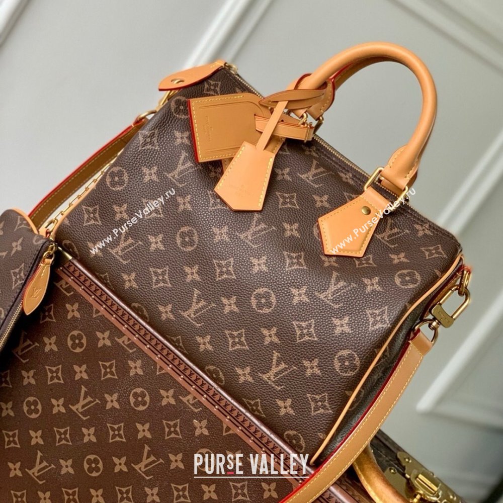 Louis Vuitton Speedy P9 Bandouliere 30 Bag in Monogram Calf Leather Brown 2025 (K-25061208)