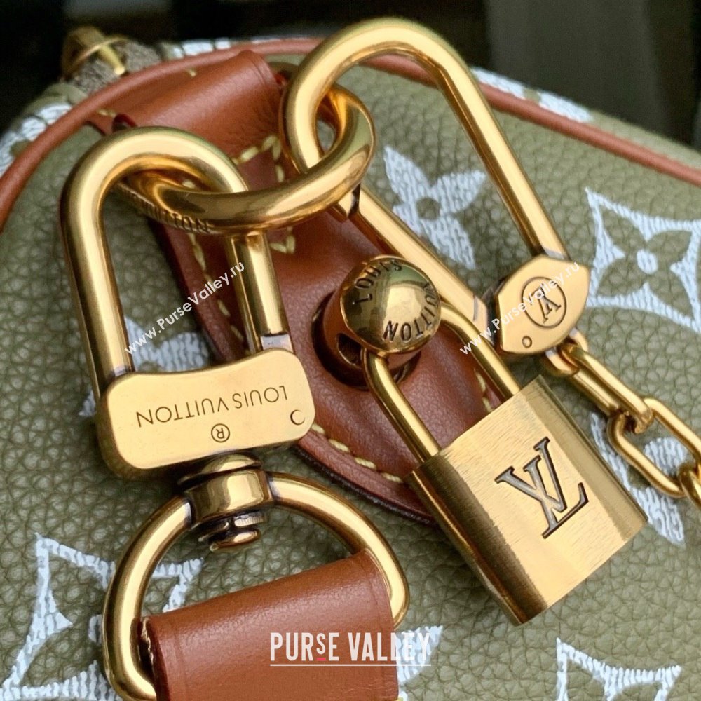 Louis Vuitton Runaway Speedy P9 Bandouliere 30 Bag in Calf leather M13914 Army Green 2025 (K-25061202)