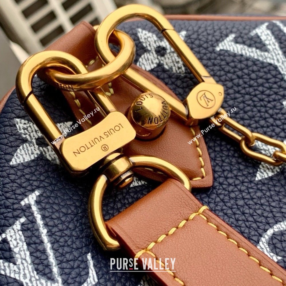 Louis Vuitton Speedy P9 Bandouliere 40 Bag in Calf Leather M24418 Blue 2025 (K-25061209)