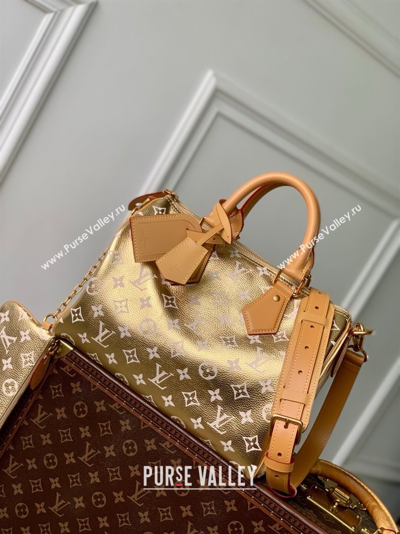 Louis Vuitton Speedy P9 Bandouliere 30 Bag in Calf Leather M13904 Gold 2025 (K-25061210)