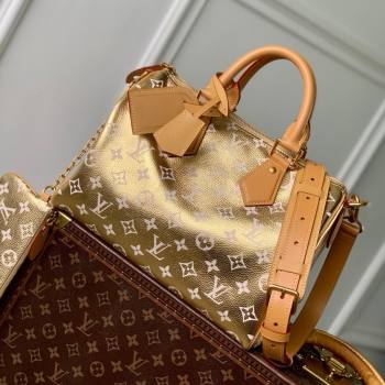 Louis Vuitton Speedy P9 Bandouliere 30 Bag in Calf Leather M13904 Gold 2025 (K-25061210)