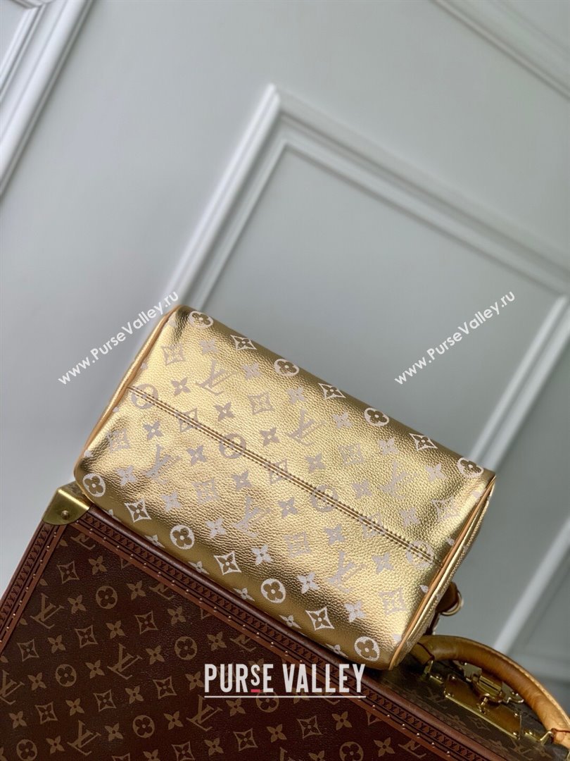 Louis Vuitton Speedy P9 Bandouliere 30 Bag in Calf Leather M13904 Gold 2025 (K-25061210)