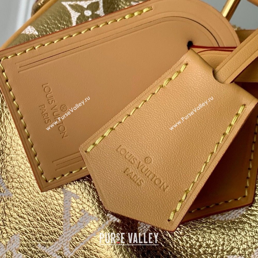 Louis Vuitton Speedy P9 Bandouliere 30 Bag in Calf Leather M13904 Gold 2025 (K-25061210)