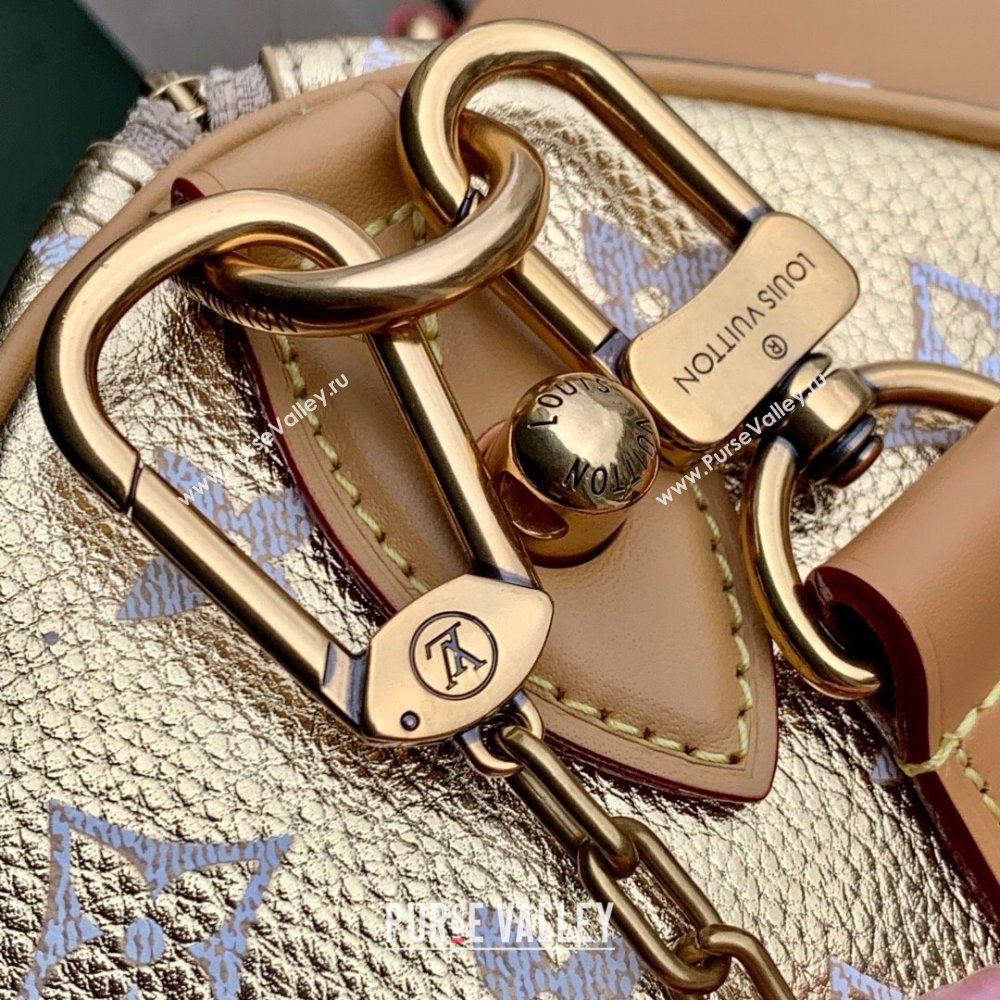 Louis Vuitton Speedy P9 Bandouliere 30 Bag in Calf Leather M13904 Gold 2025 (K-25061210)