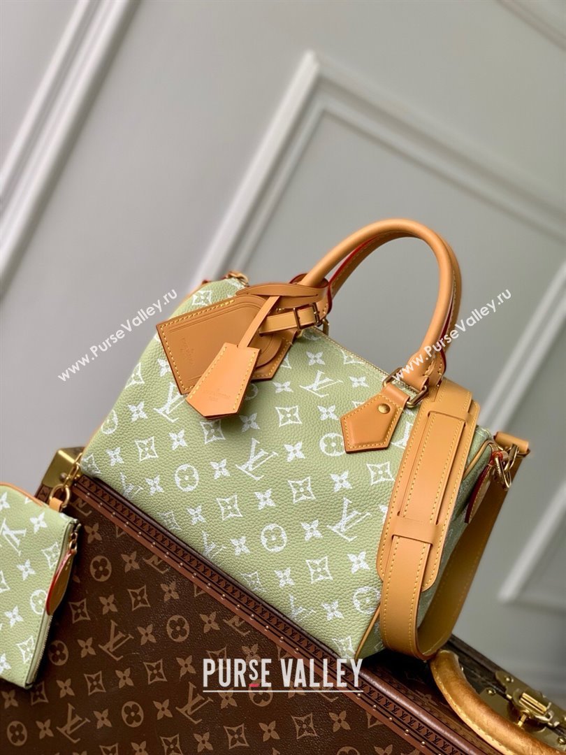 Louis Vuitton Speedy P9 Bandouliere 25 Bag in Calf Leather M24443 Vert Clair Green 2025 (K-25061211)
