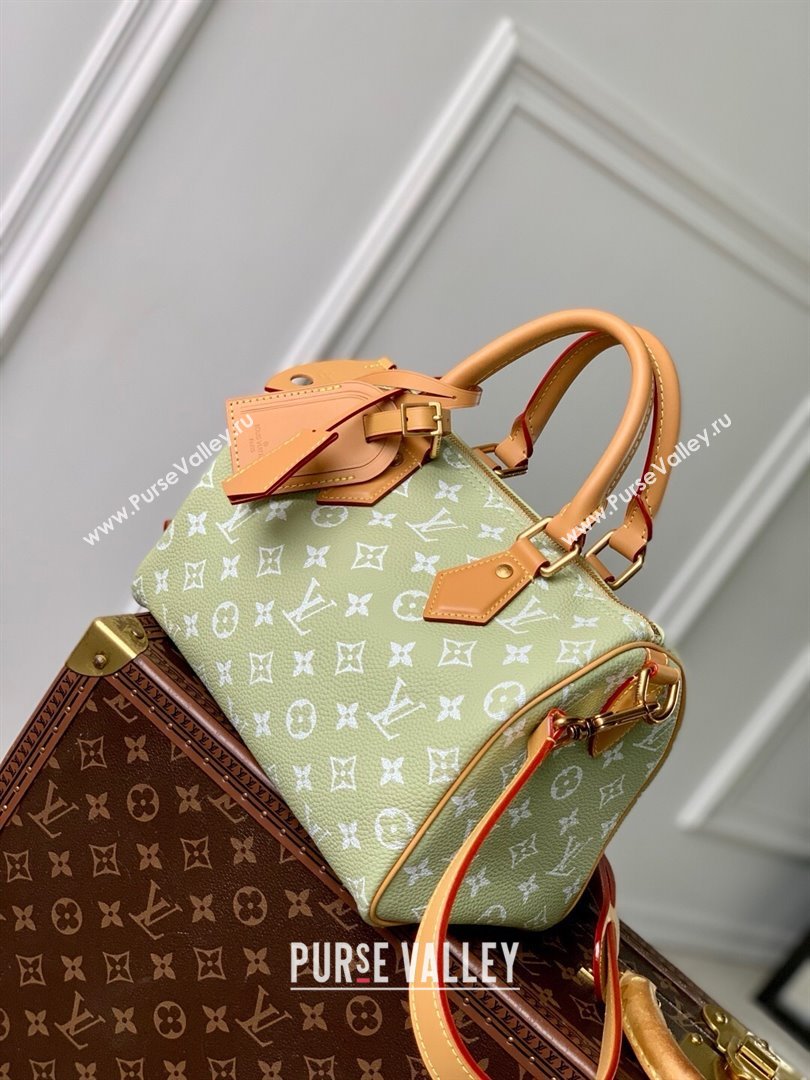 Louis Vuitton Speedy P9 Bandouliere 25 Bag in Calf Leather M24443 Vert Clair Green 2025 (K-25061211)