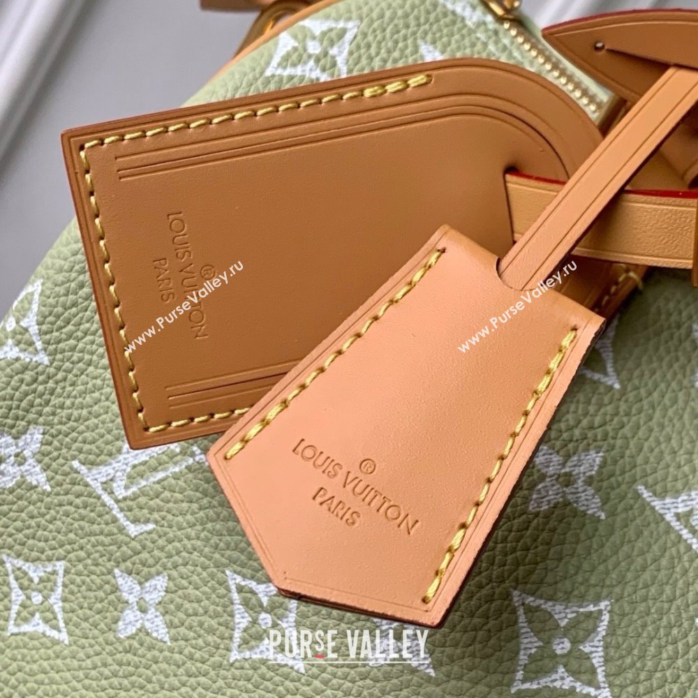 Louis Vuitton Speedy P9 Bandouliere 25 Bag in Calf Leather M24443 Vert Clair Green 2025 (K-25061211)