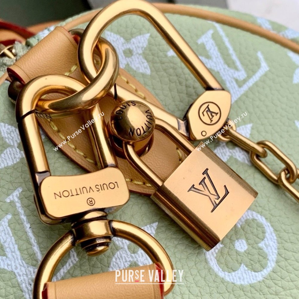 Louis Vuitton Speedy P9 Bandouliere 25 Bag in Calf Leather M24443 Vert Clair Green 2025 (K-25061211)