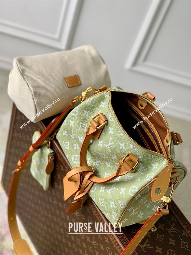 Louis Vuitton Speedy P9 Bandouliere 25 Bag in Calf Leather M24443 Vert Clair Green 2025 (K-25061211)