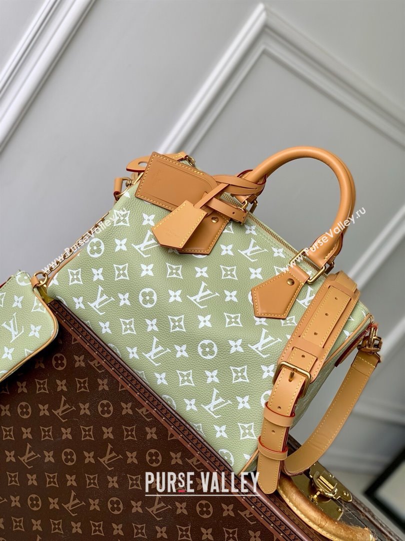 Louis Vuitton Speedy P9 Bandouliere 30 Bag in Calf Leather M14064 Vert Clair Green 2025 (K-25061212)