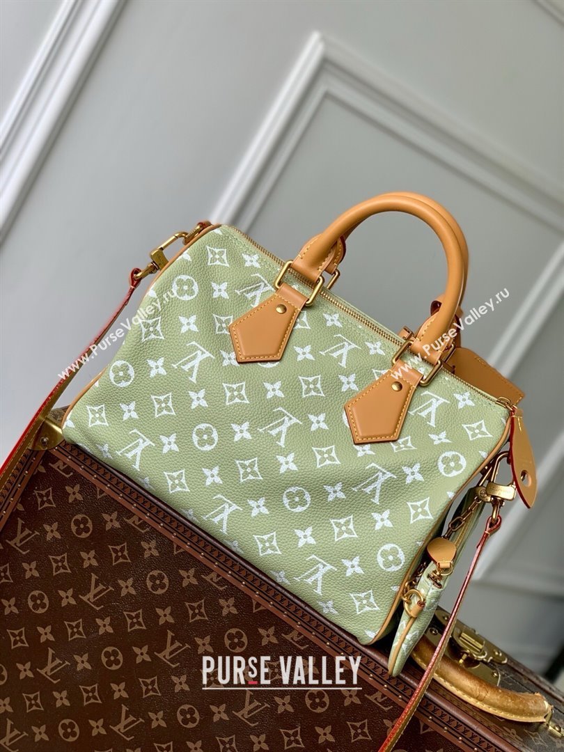 Louis Vuitton Speedy P9 Bandouliere 30 Bag in Calf Leather M14064 Vert Clair Green 2025 (K-25061212)