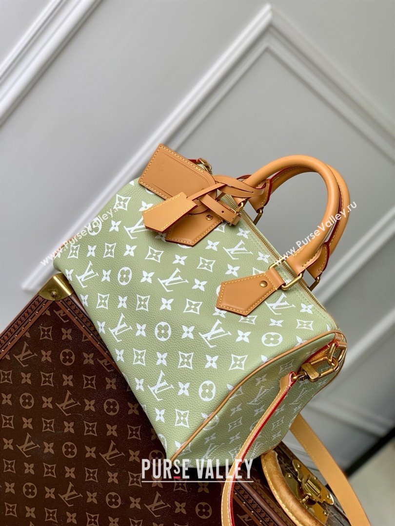 Louis Vuitton Speedy P9 Bandouliere 30 Bag in Calf Leather M14064 Vert Clair Green 2025 (K-25061212)