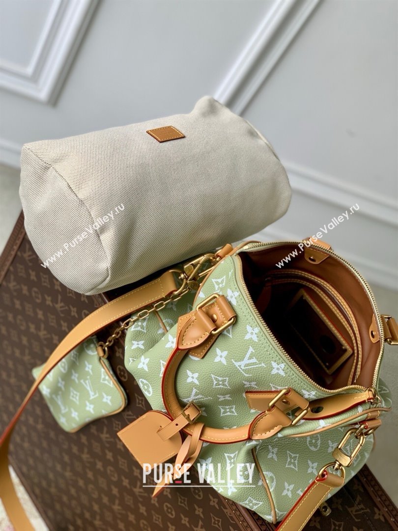 Louis Vuitton Speedy P9 Bandouliere 30 Bag in Calf Leather M14064 Vert Clair Green 2025 (K-25061212)