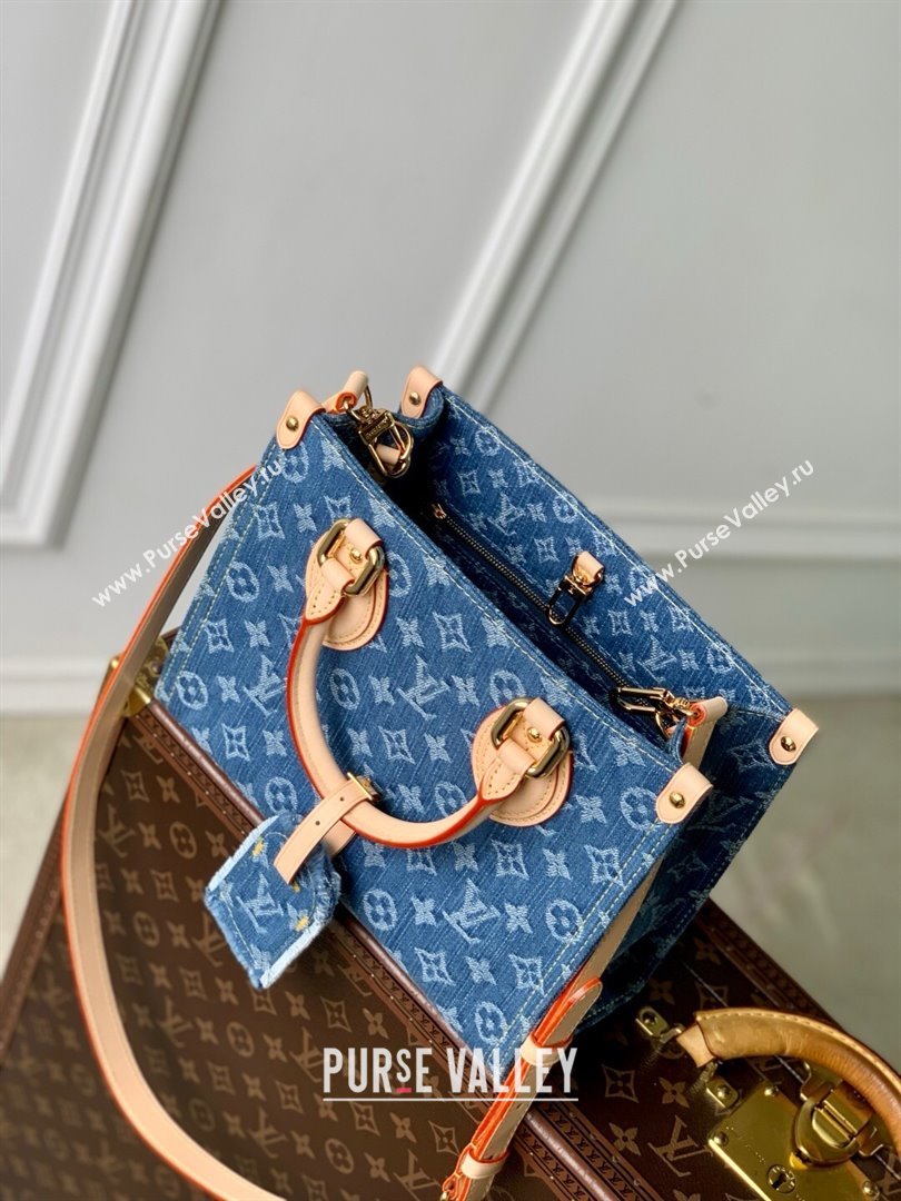 Louis Vuitton OnTheGo PM Tote Bag in Monogram Denim M14633 2025 (K-25061406)