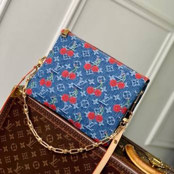 Louis Vuitton LV x TM Coussin PM Bag in Monogram Cherry Denim M14978 2025 (K-25061407)