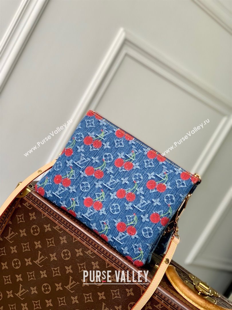 Louis Vuitton LV x TM Coussin PM Bag in Monogram Cherry Denim M14978 2025 (K-25061407)