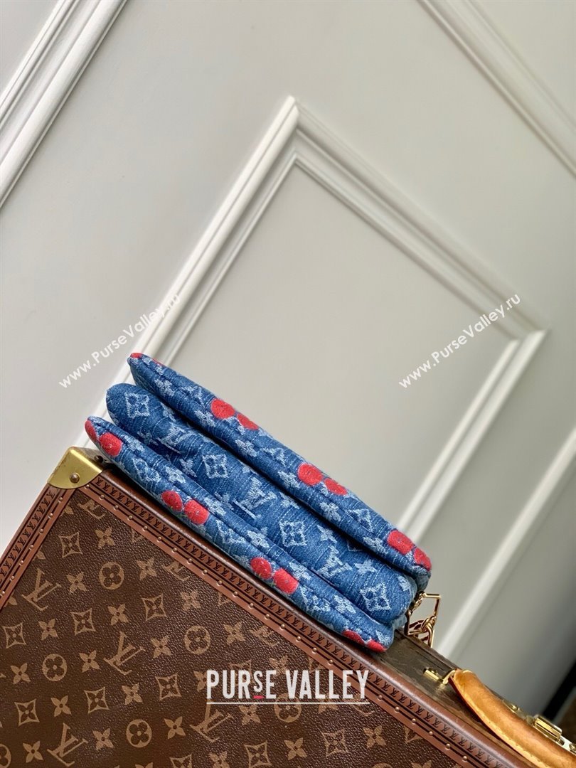 Louis Vuitton LV x TM Coussin PM Bag in Monogram Cherry Denim M14978 2025 (K-25061407)