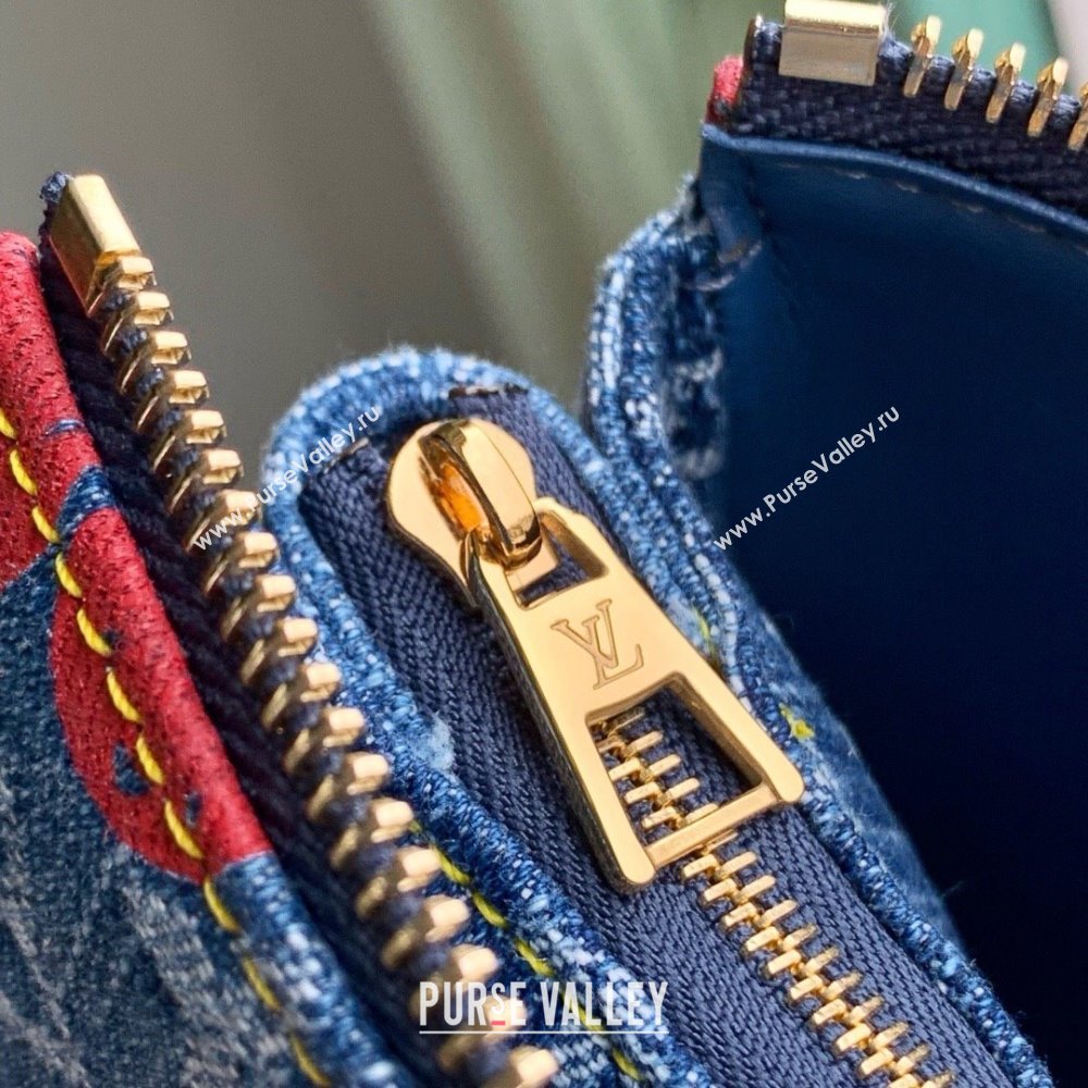Louis Vuitton LV x TM Coussin PM Bag in Monogram Cherry Denim M14978 2025 (K-25061407)