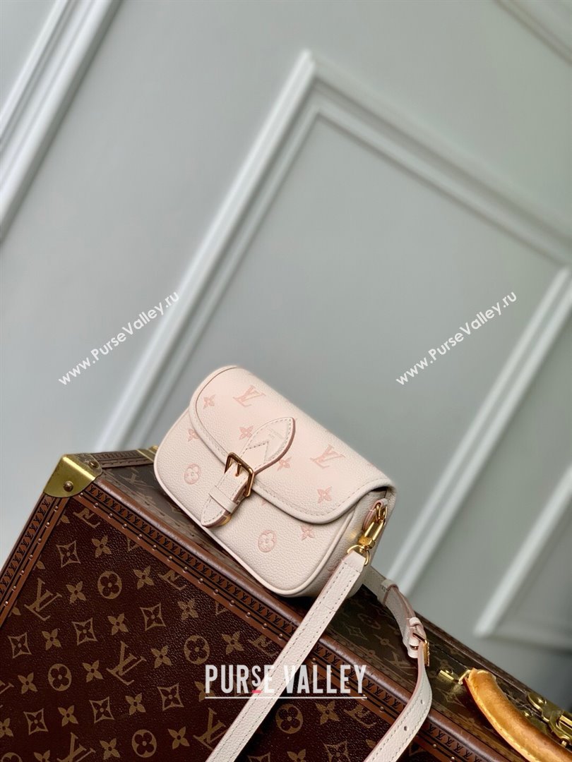 Louis Vuitton Nano Diane Bag in Bicolor Eden Embossed Grained Cowhide Leather M13642 2025 (K-25061713)