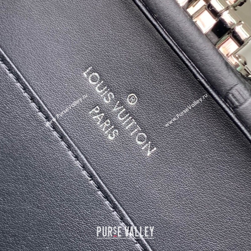 Louis Vuitton Clutch Box Bag in Monogram Shadow Embossed Cowhide Leather M12876 Black 2025 (K-25061810)