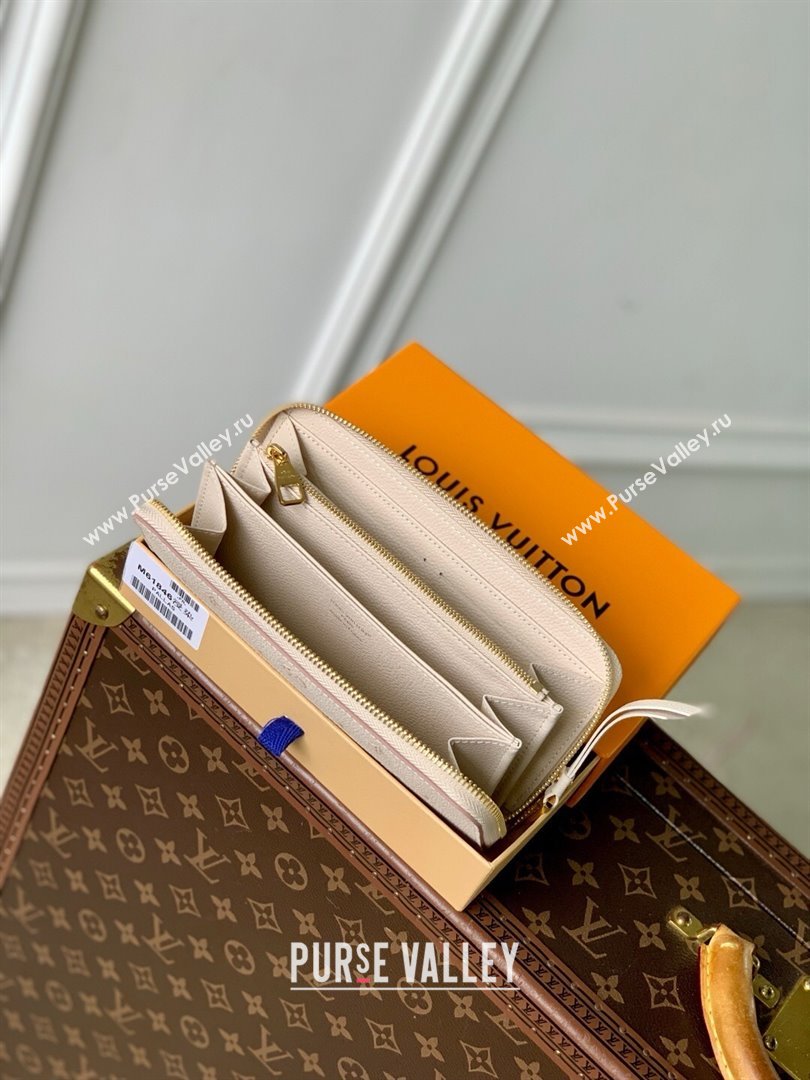 Louis Vuitton Zippy Wallet in Bicolor Eden Embossed Grained Cowhide Leather M61864 2025 (K-25061710)
