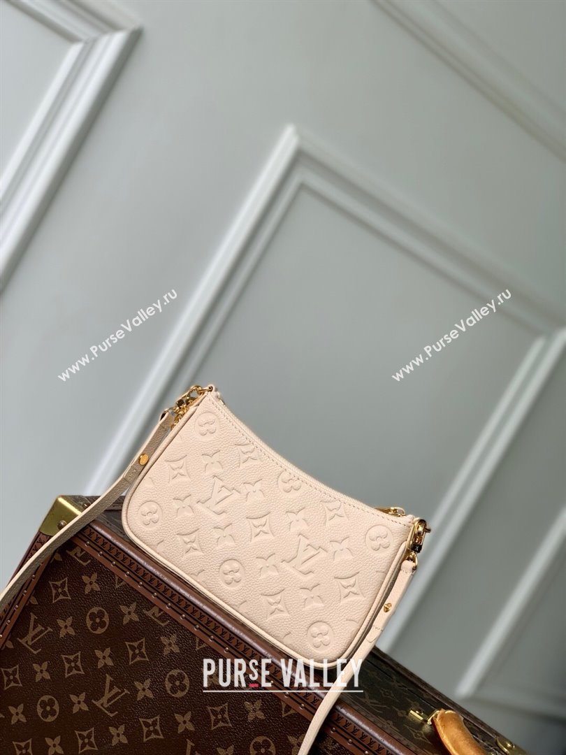Louis Vuitton Easy Pouch Bag in Sand Embossed Grained Cowhide Leather M14421 2025 (K-24061808)