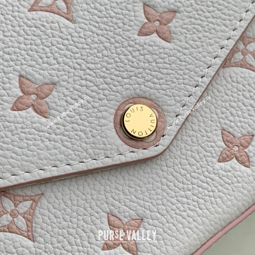 Louis Vuitton Felicie Pochette Bag in Bicolor Eden Embossed Grained Cowhide Leather M14968 2025 (K-25061708)