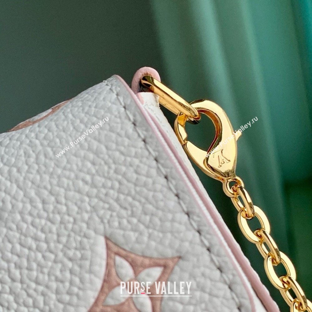 Louis Vuitton Felicie Pochette Bag in Bicolor Eden Embossed Grained Cowhide Leather M14968 2025 (K-25061708)