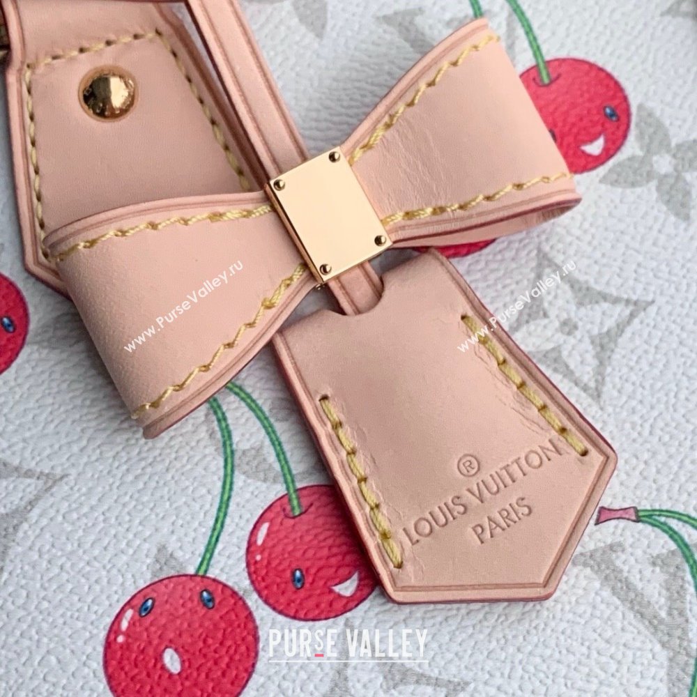 Louis Vuitton LV x TM Alma BB Bag in Monogram Cherry Canvas M14234 White 2025 (K-25061409)