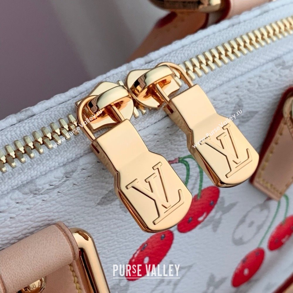 Louis Vuitton LV x TM Alma BB Bag in Monogram Cherry Canvas M14234 White 2025 (K-25061409)