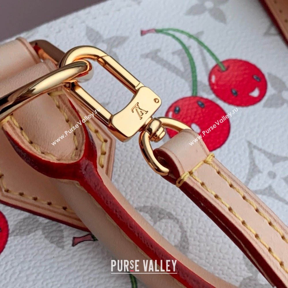 Louis Vuitton LV x TM Alma BB Bag in Monogram Cherry Canvas M14234 White 2025 (K-25061409)